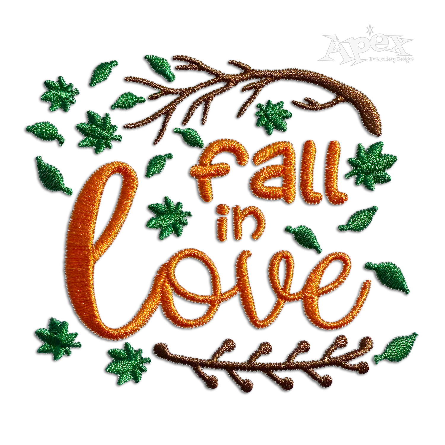 Fall Word Art Bundle Apex Machine Designs Digitized by Apex
