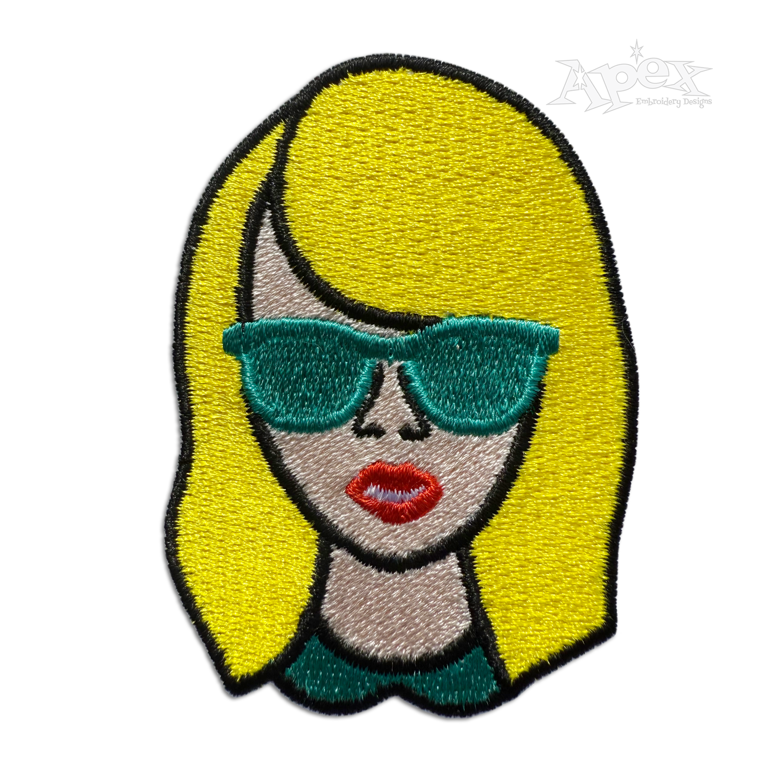 Blonde Cartoon Anime Machine Embroidery Design Digitized