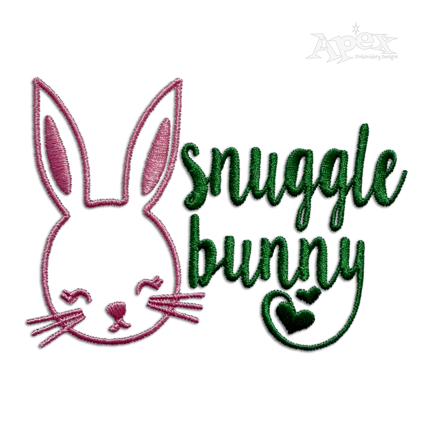 Snuggle Winter Easter Machine Embroidery Design Digitized by Apex