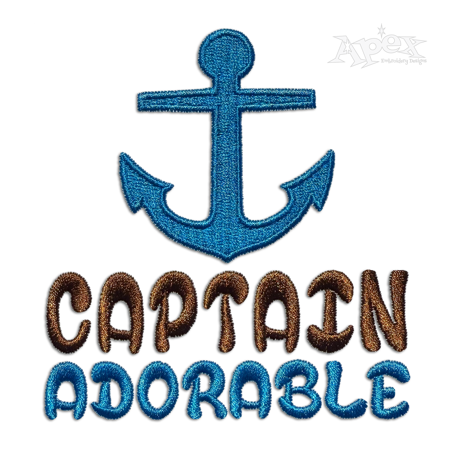 Captain Adorable Machine Embroidery Design by Apex Digitizing
