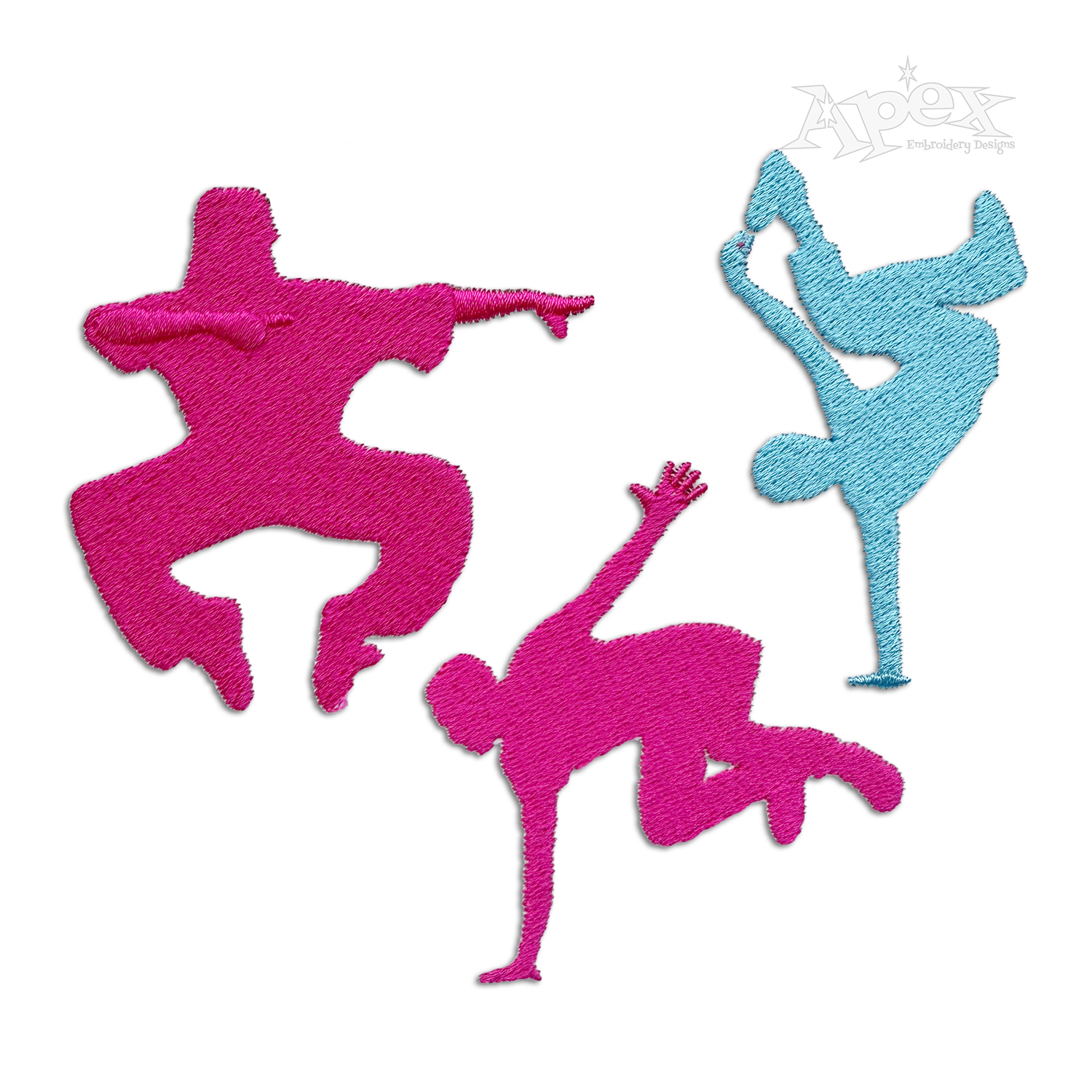 HipHop Break Dance Bundle Machine Embroidery Design by Apex