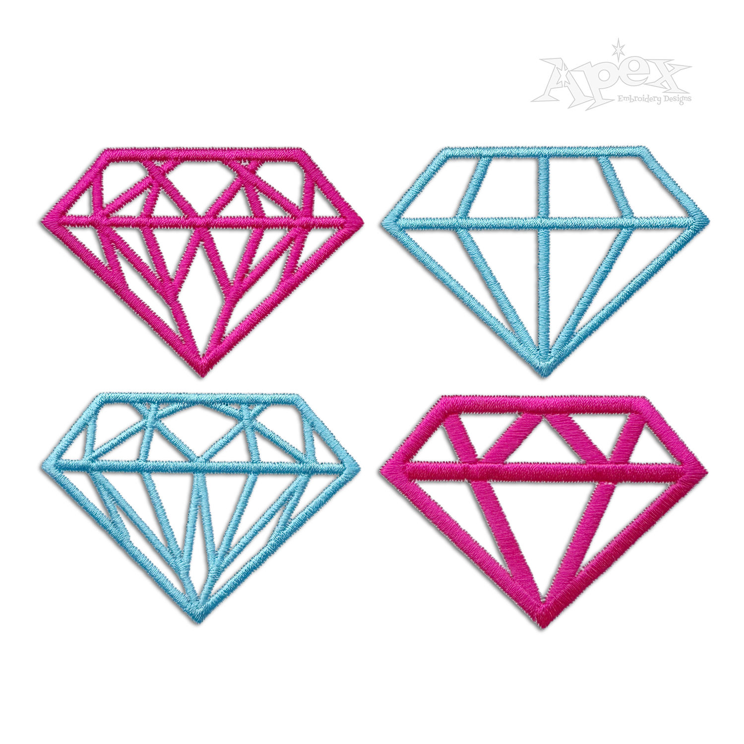 Shine Bright like a Diamond Machine Embroidery Design | Apex