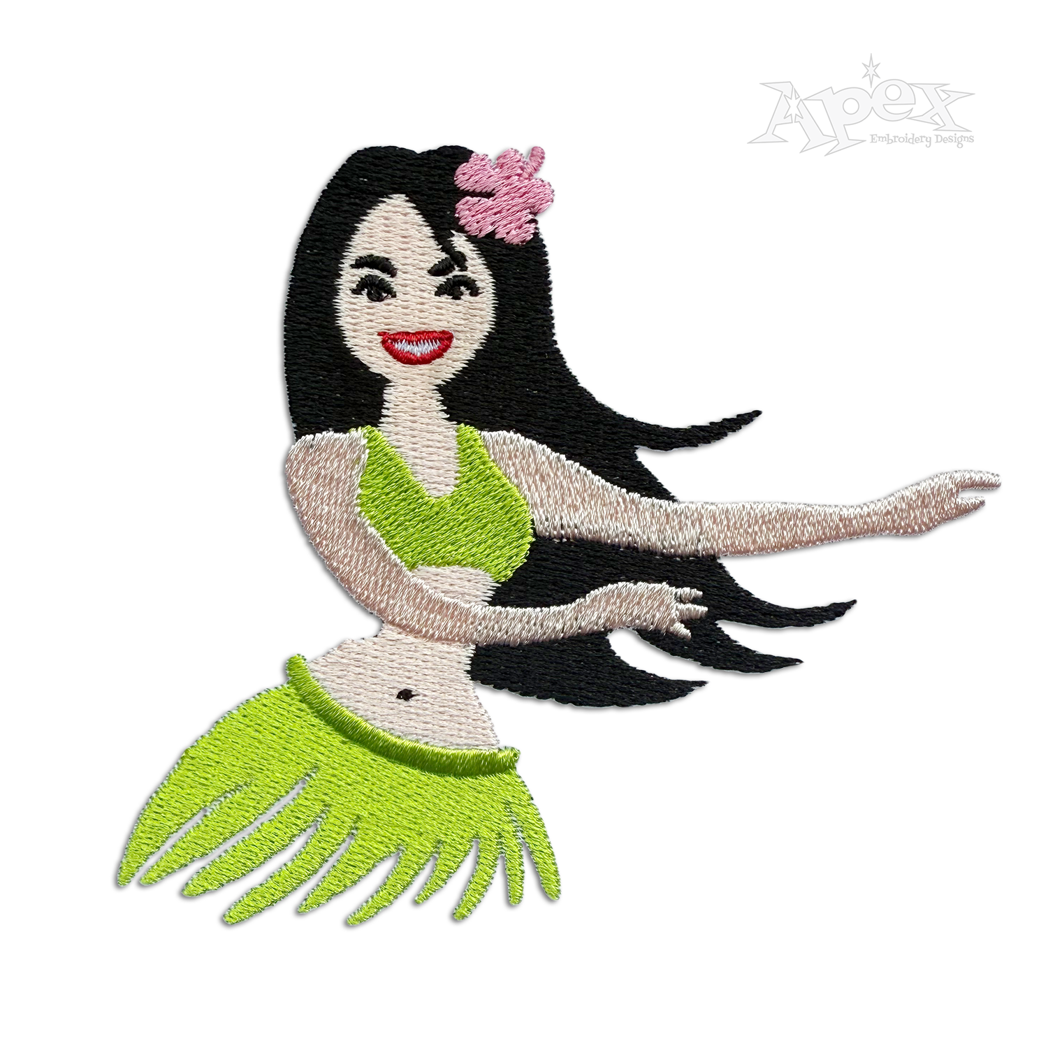Hawaiian Hula Dancer Machine Embroidery Designs by Apex