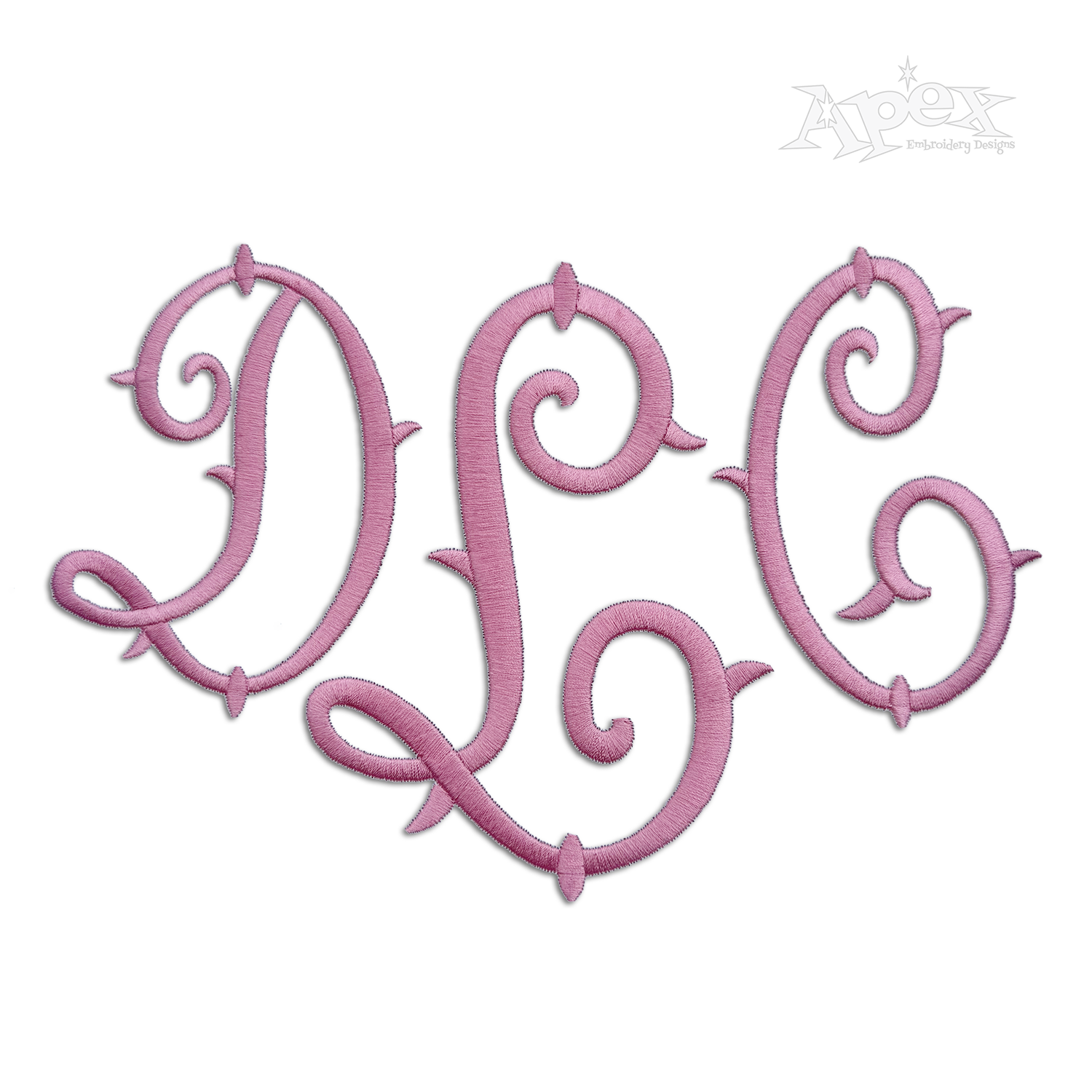 Embroidery Thorn Machine Embroidery Font by Apex Digitizing