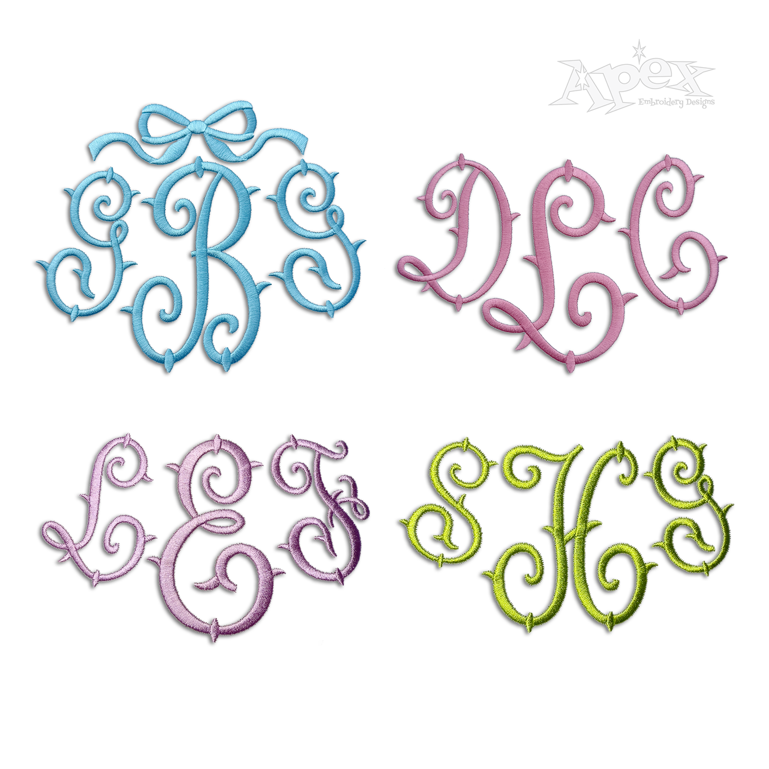 Arabesque Machine Machine Embroidery Font by Apex