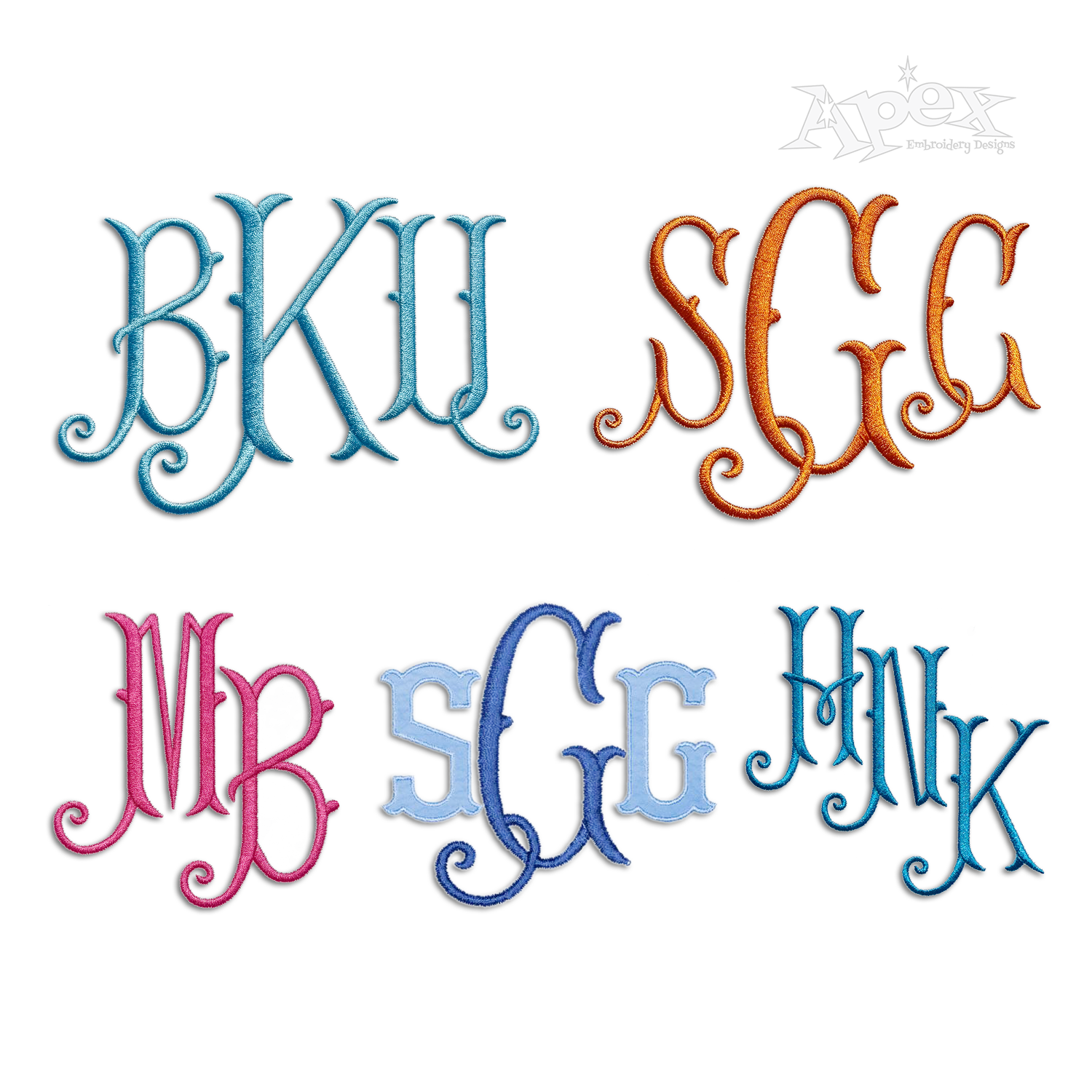 Candelaria Machine Embroidery Font by Apex by Designs