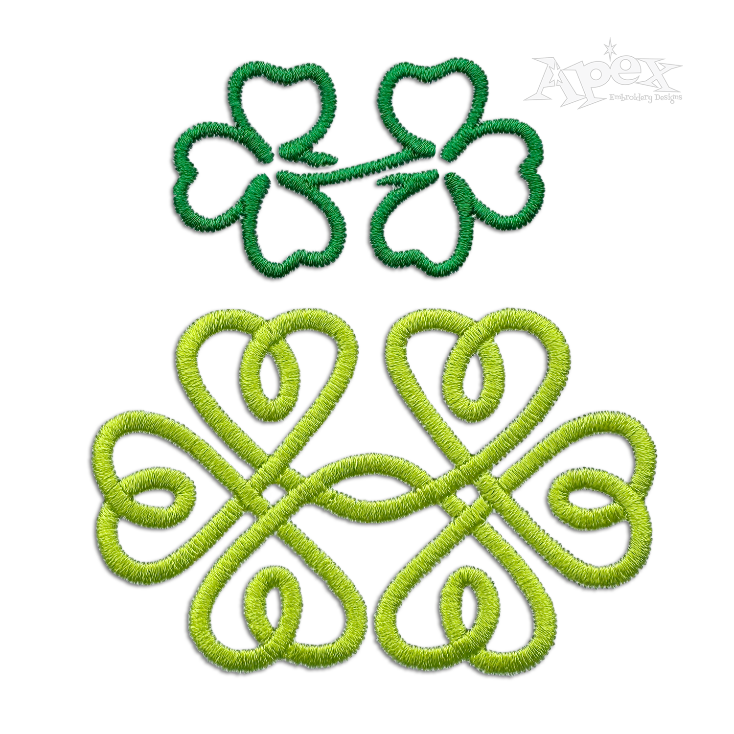 Infinity Celtic Irish Knot Shamrock Machine Embroidery Design | Apex