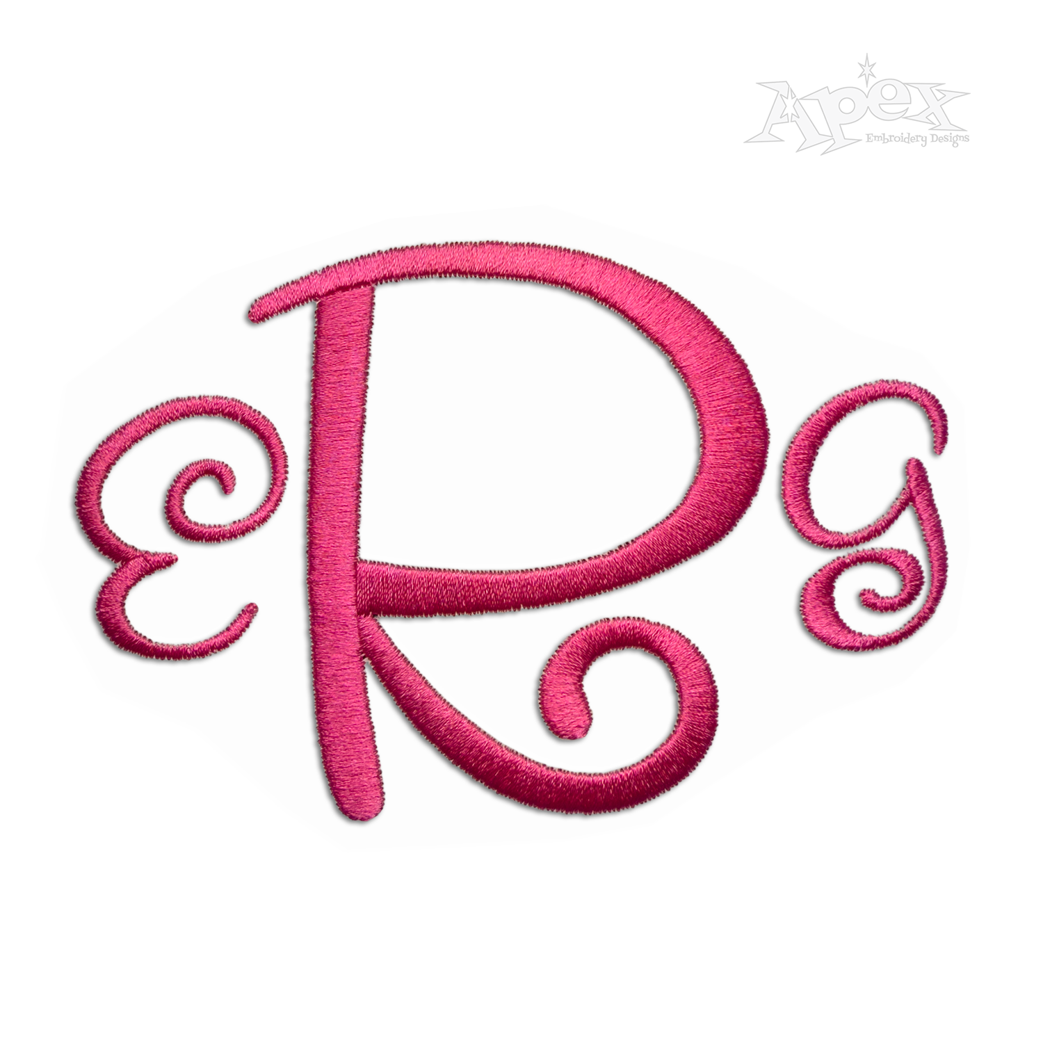 Augusta Curlz Machine Embroidery Font by Apex EGG
