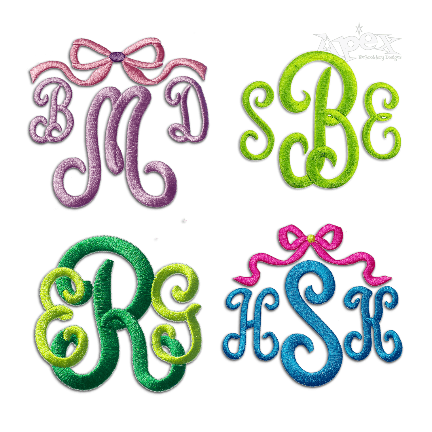 Classic Machine Embroidery Font by Apex Digitized