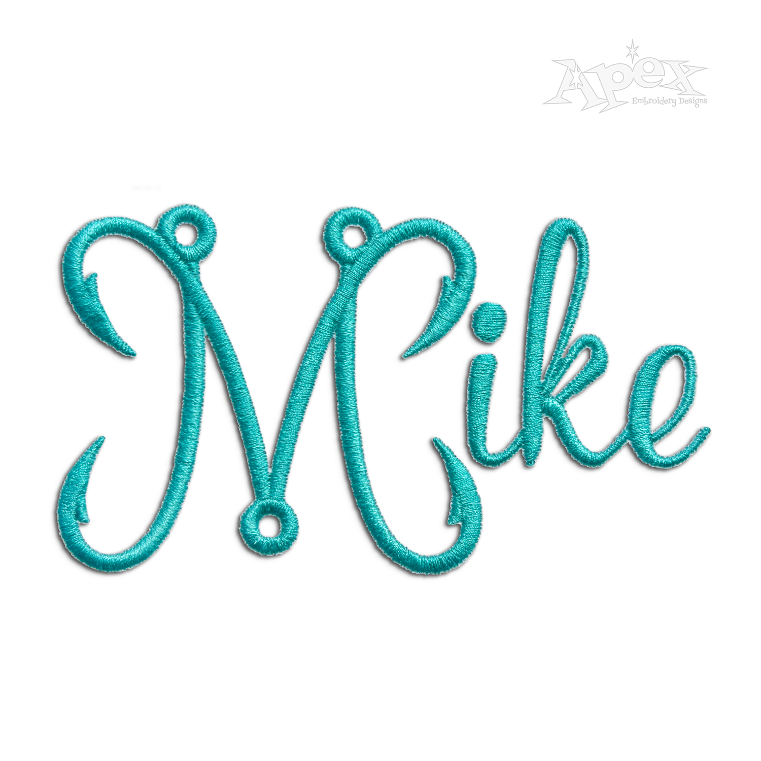 Hooks Fishing Lure Alphabet Fun Machine Embroidery Hook