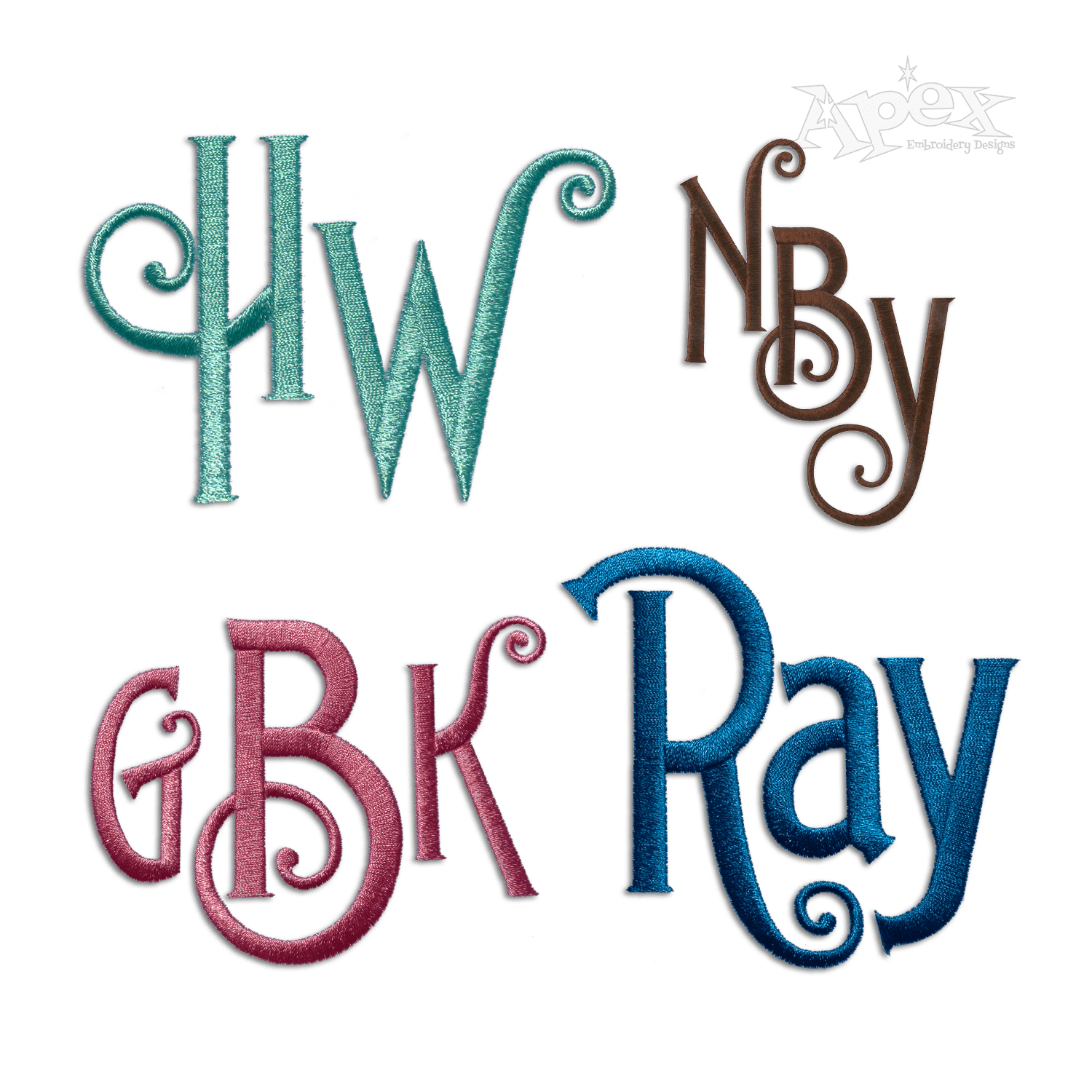 Old Timers Machine Embroidery Font by Apex All