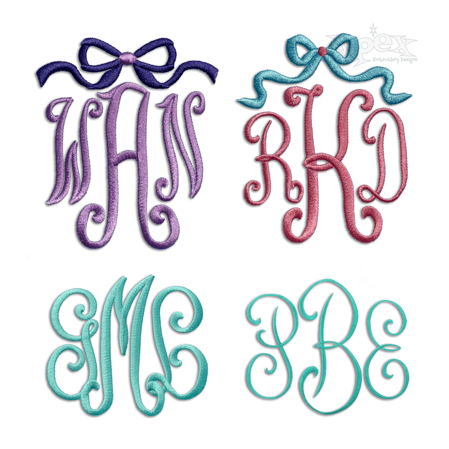 Pillow Machine Embroidery Font by Apex All