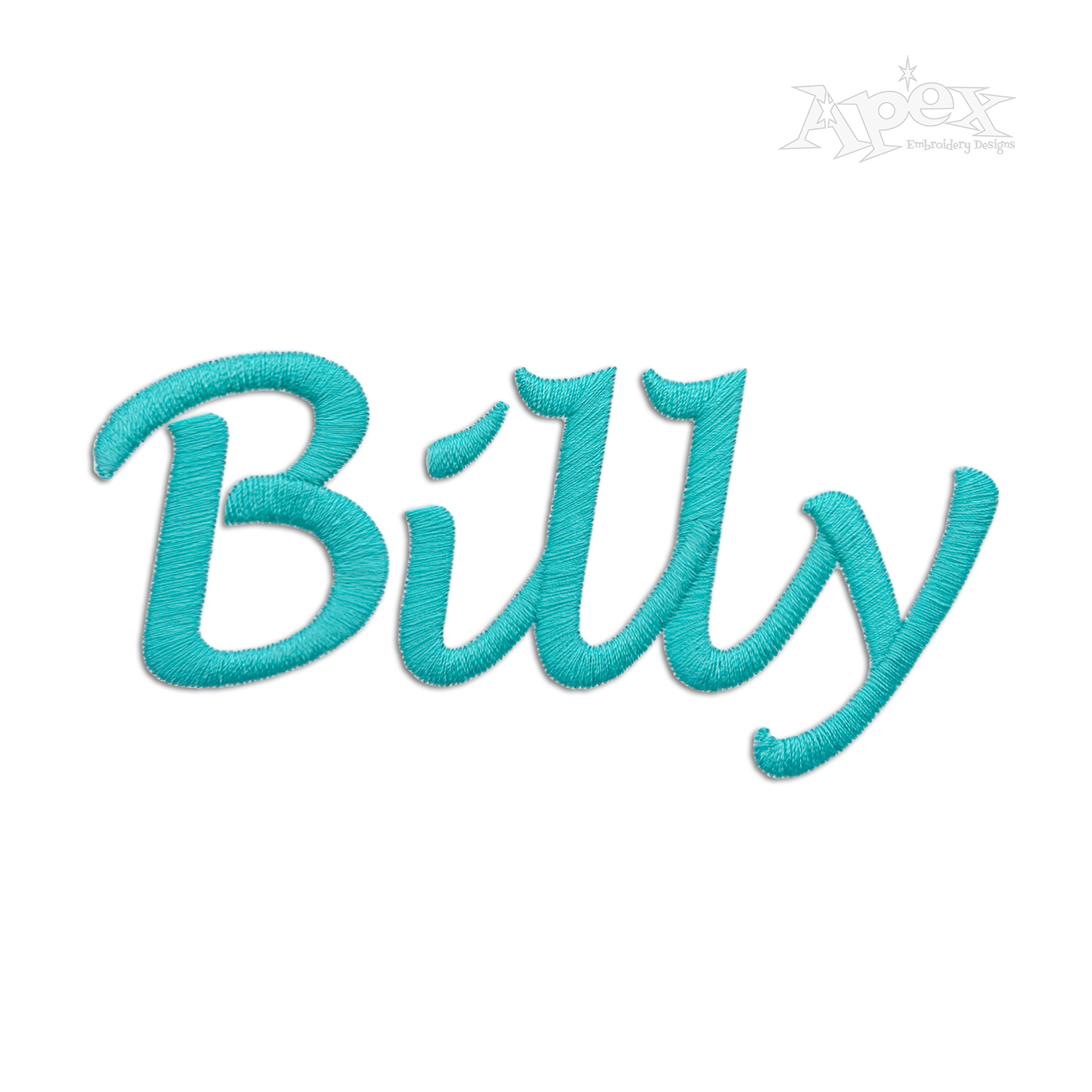 Bahia Script Machine Embroidery Fonts by Apex billy