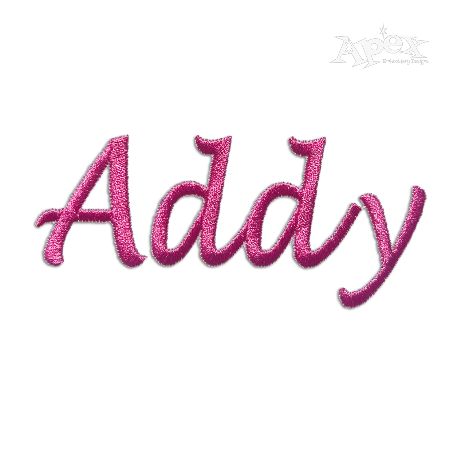 Bahia Script Machine Embroidery Fonts by Apex Addy