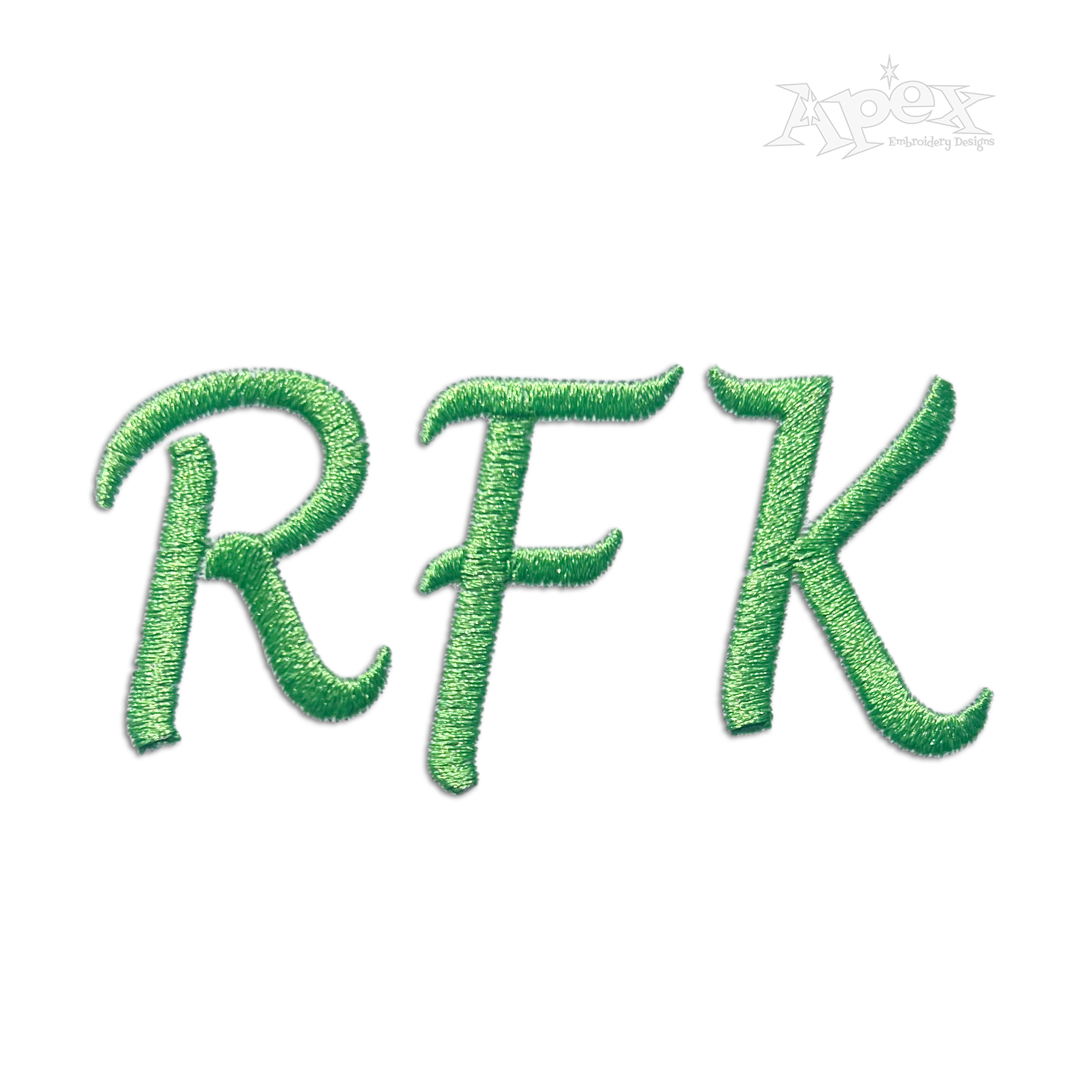 Bahia Script Machine Embroidery Fonts by Apex rfk