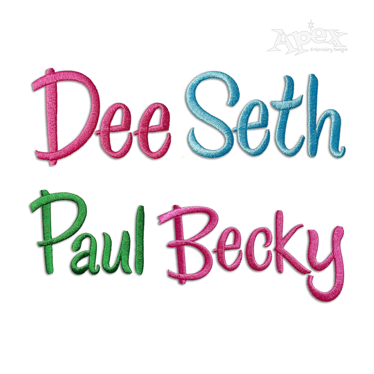 Stanley Digitizing Machine Embroidery Font By Apex