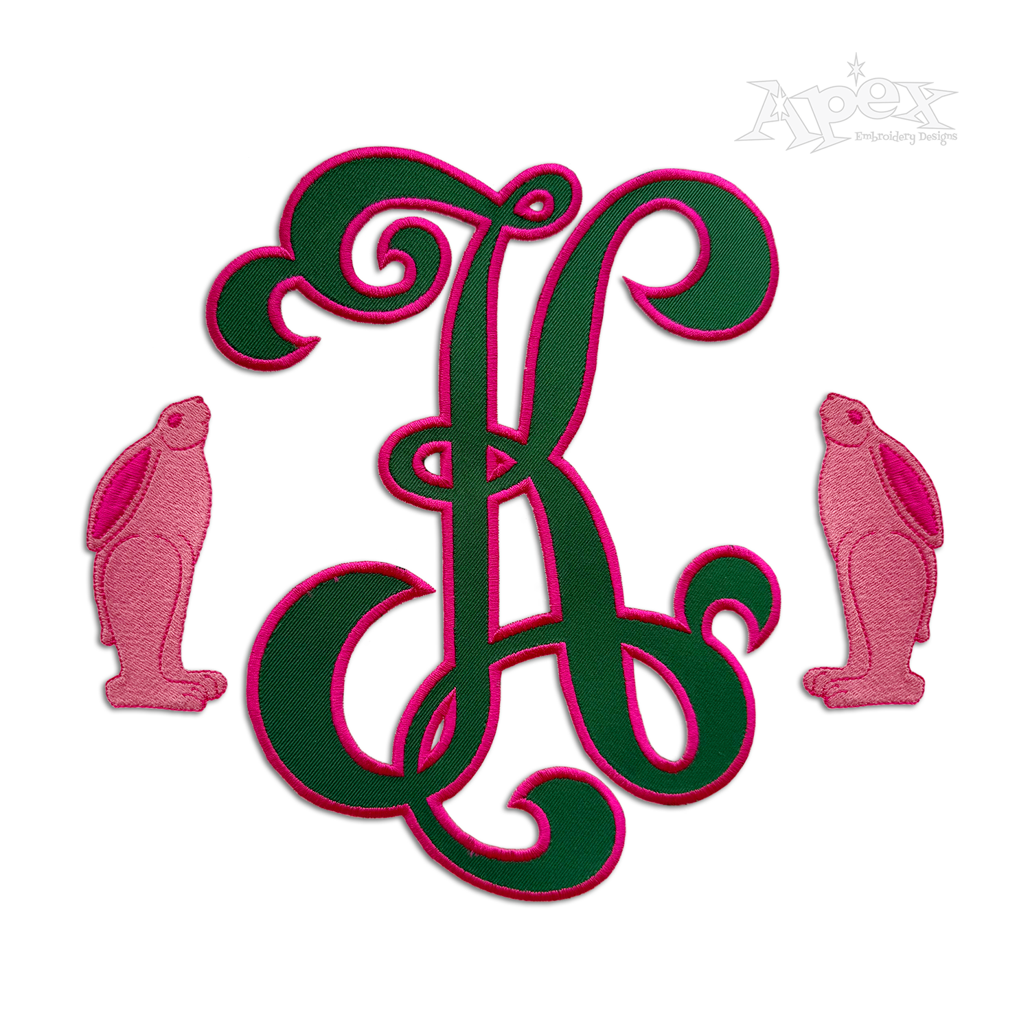 Ancient Egyptian Rabbit Bunny Machine Embroidery Design Apex 2