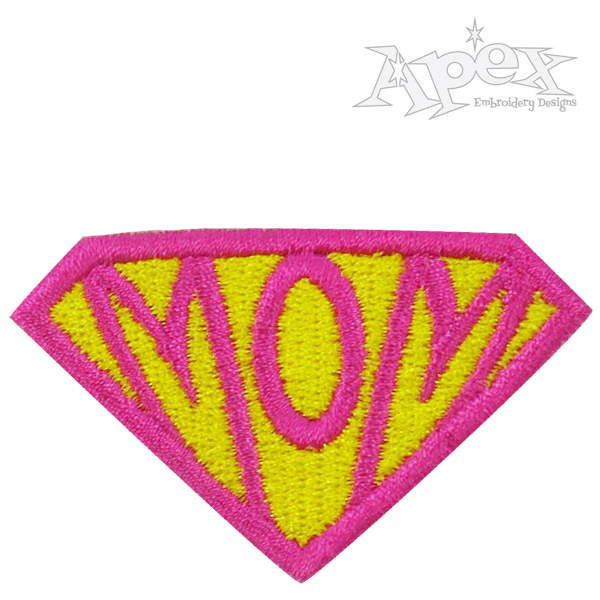 Super Man Shield Logo Super Mom Mother's Day Diamond