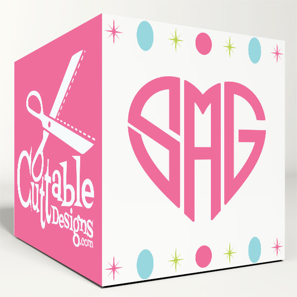 How to Combine Heart Monogram Frames & Fonts in Cricut Design Space