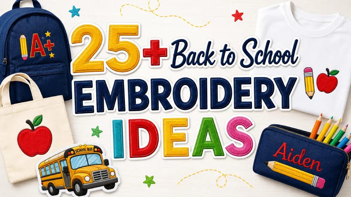 top list back to school embroidery designs​