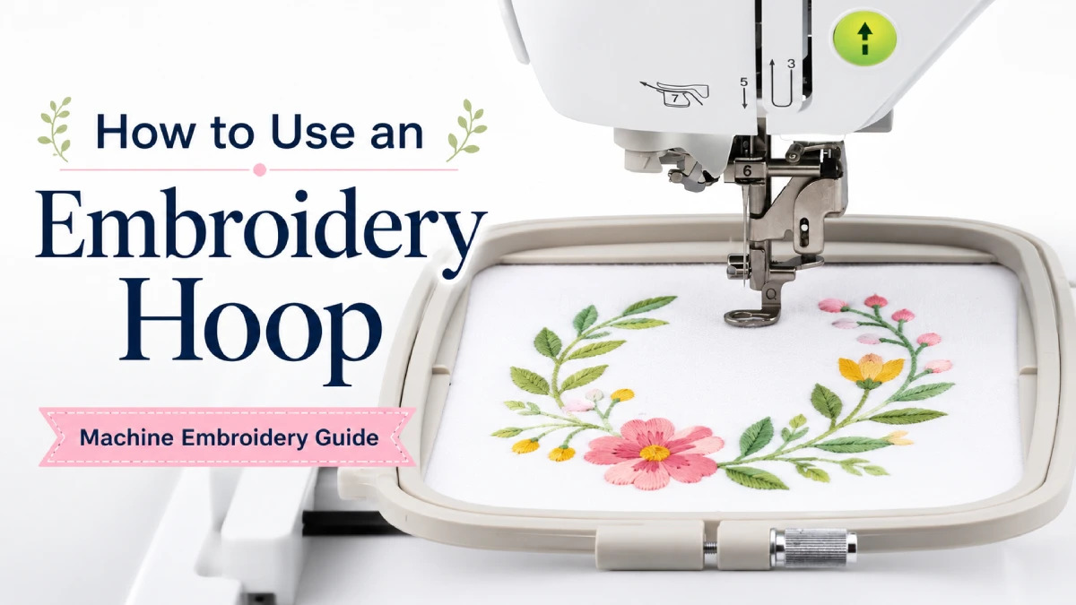 how to use an embroidery hoop​