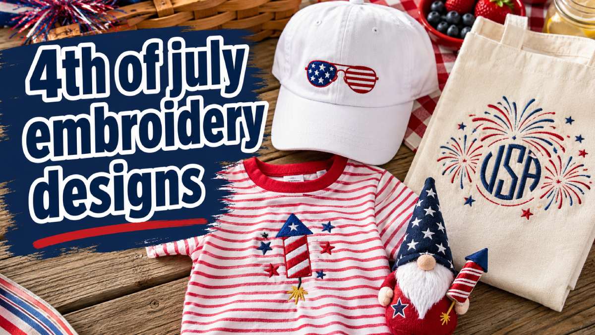 Best 4th of July Embroidery Designs for America’s 250th