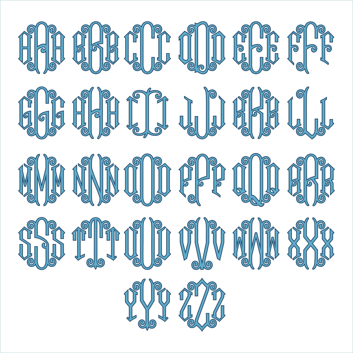All TTF Apex Monogram Fonts