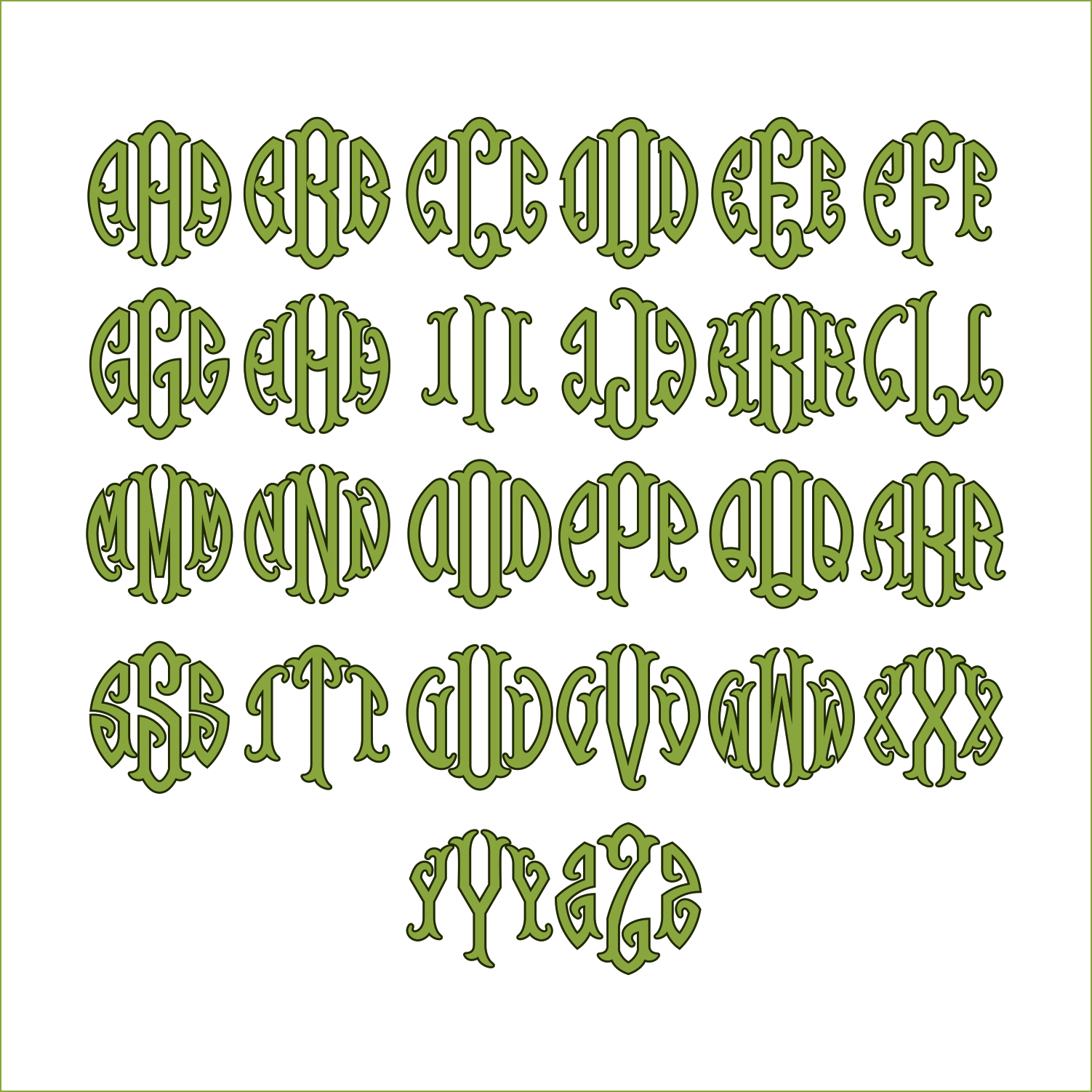 Circle Fishtail Round TTF OFT Typeable Font All