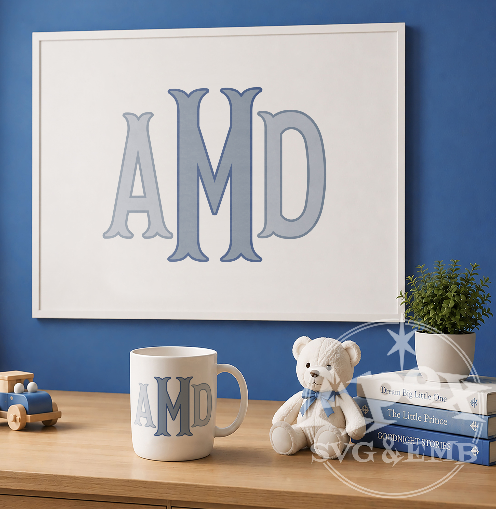 Wall Art Cup Fishtail Master TTF True Type Font Keyboard Typable
