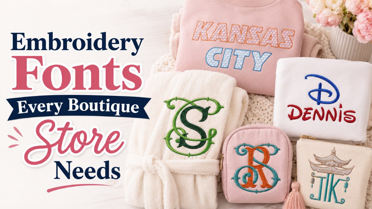Embroidery Fonts For Boutiques That Make Items Sell