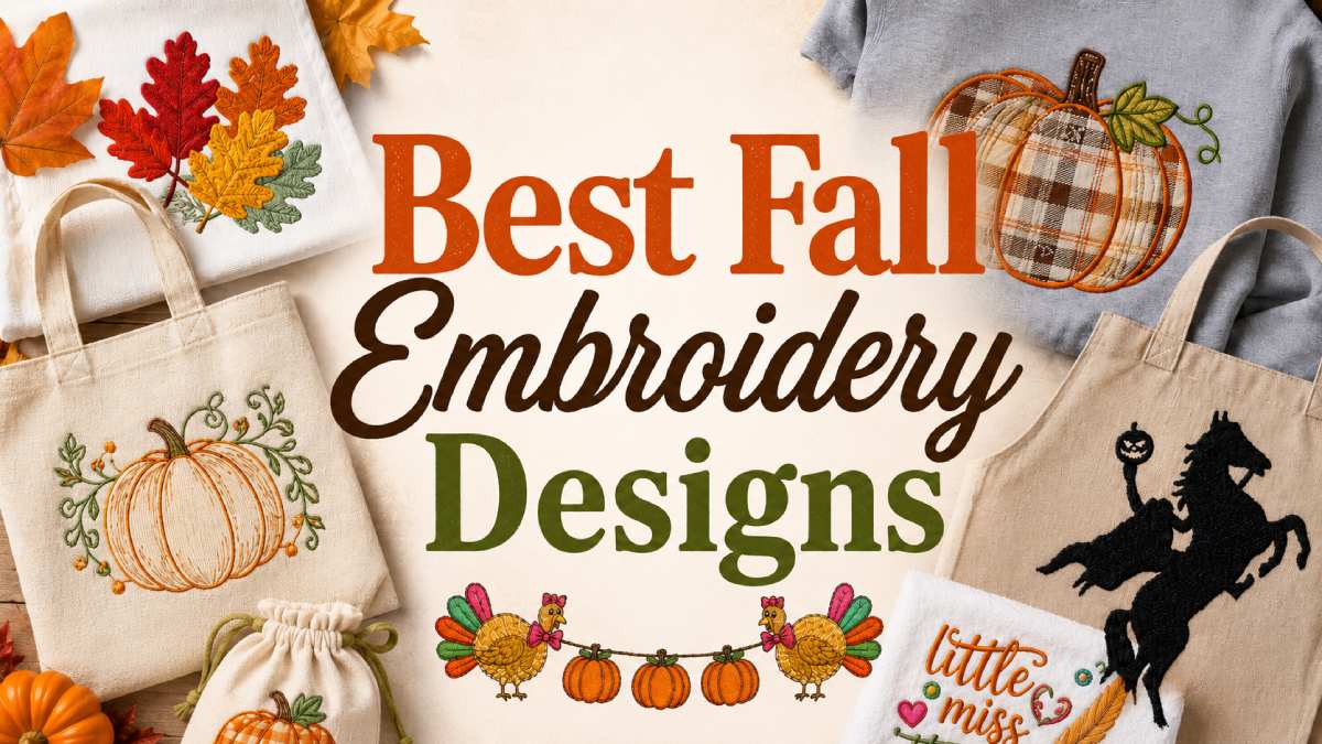 fall embroidery designs​