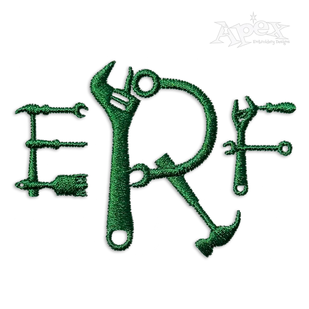 Hand Tools Embroidery Font ERF name
