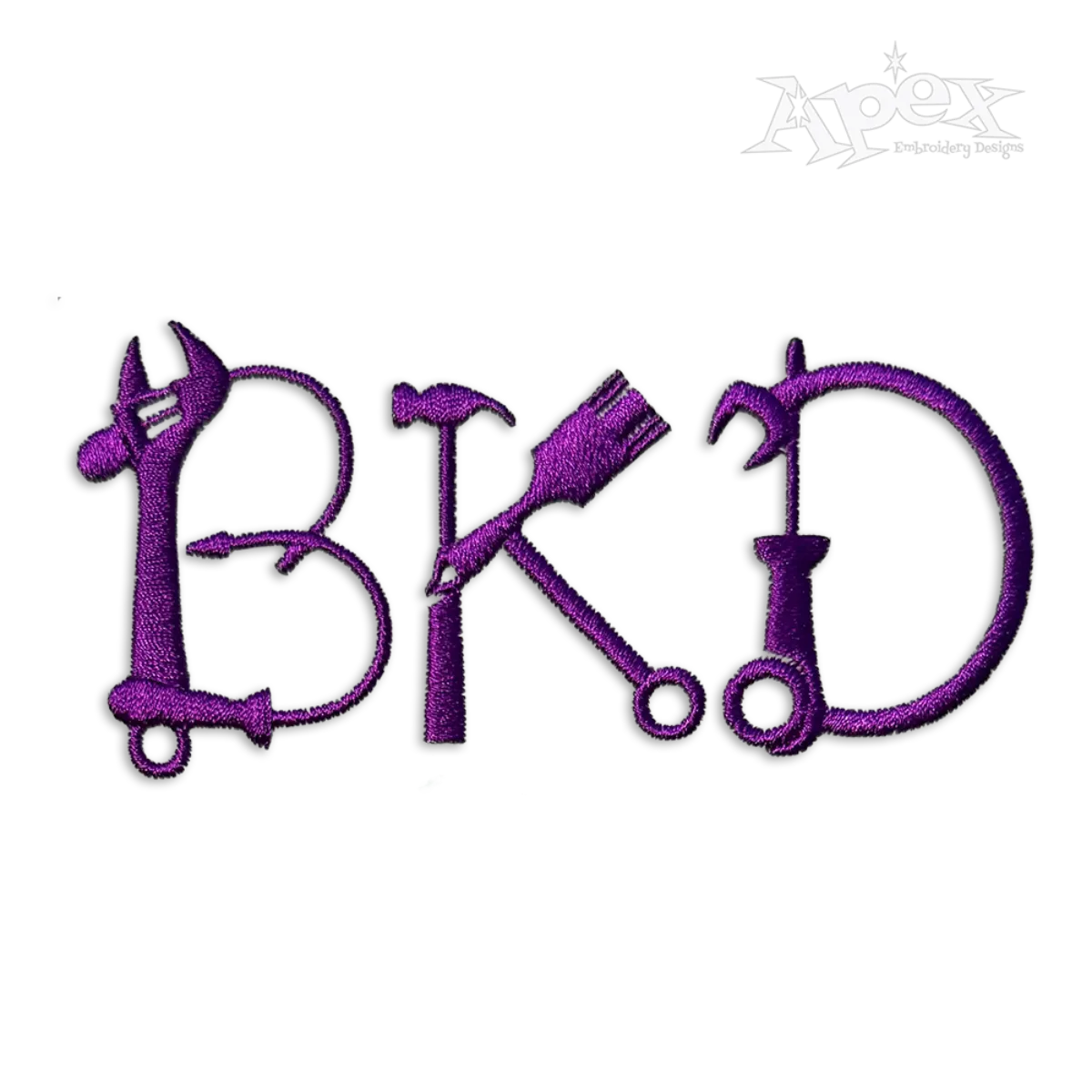 Hand Tools Embroidery Font BKD name
