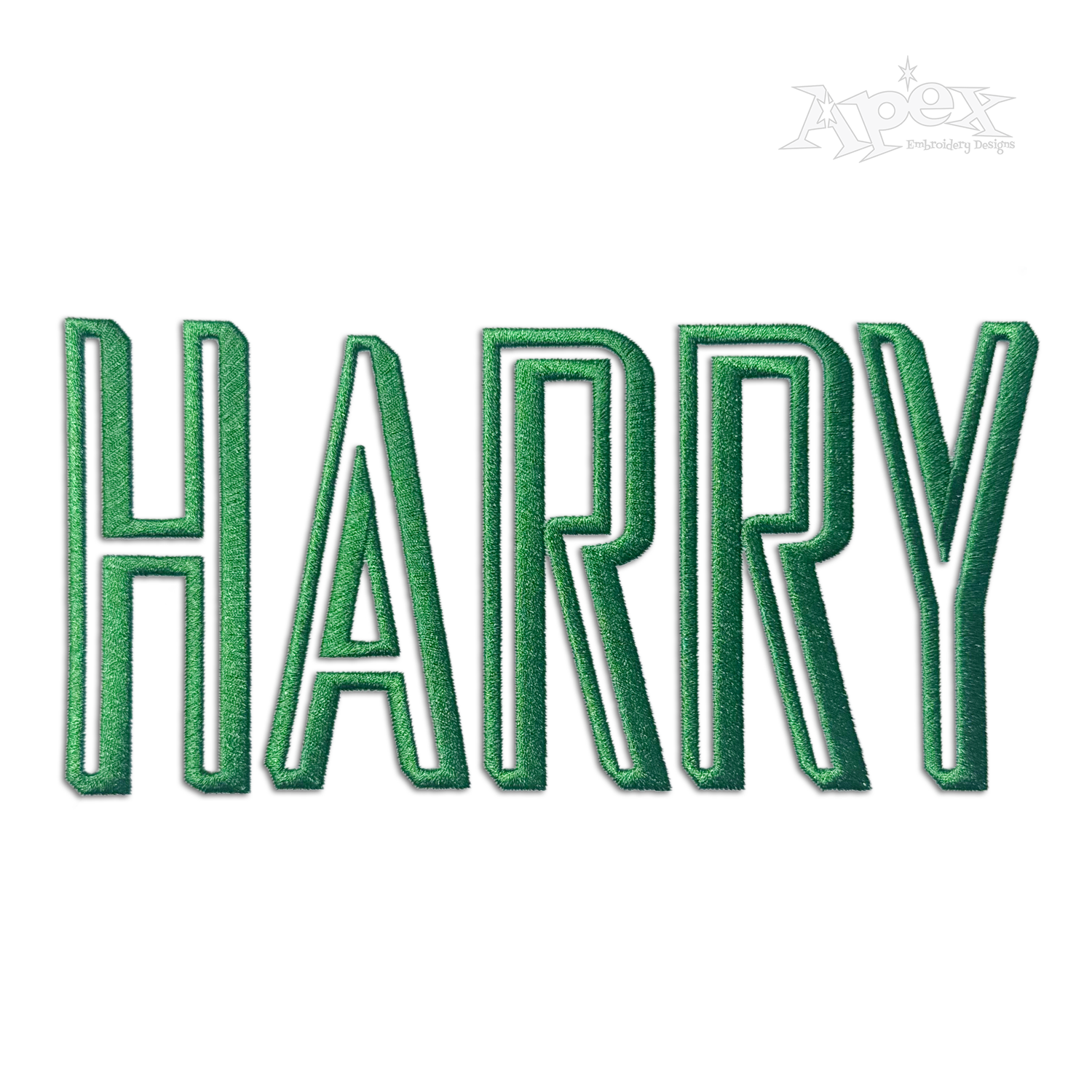 Maxwell Applique Embroidery Font Harry