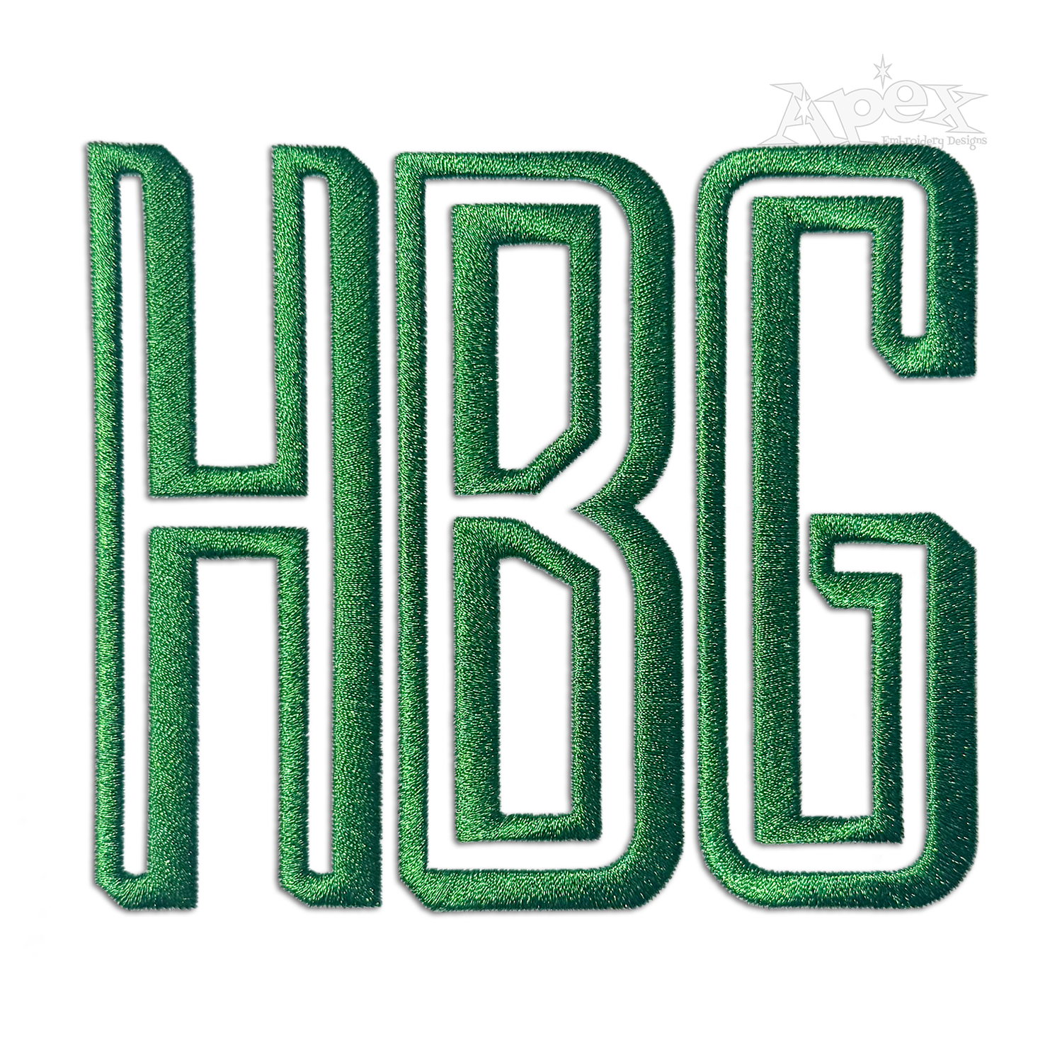 Maxwell Applique Embroidery Font Custom