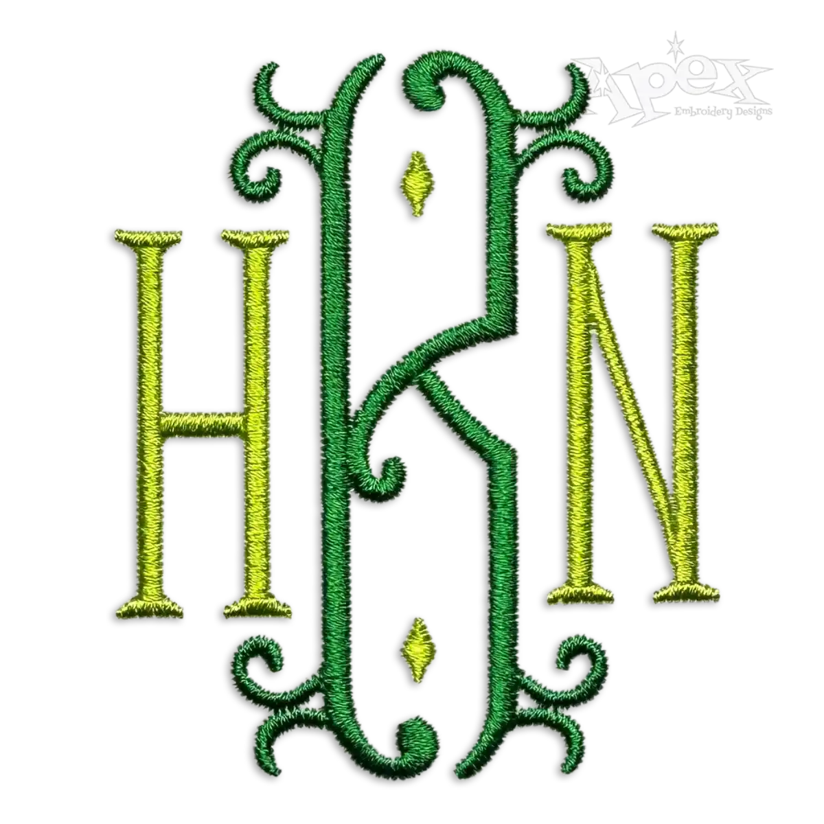 Vienna Embroidery Font HKN name
