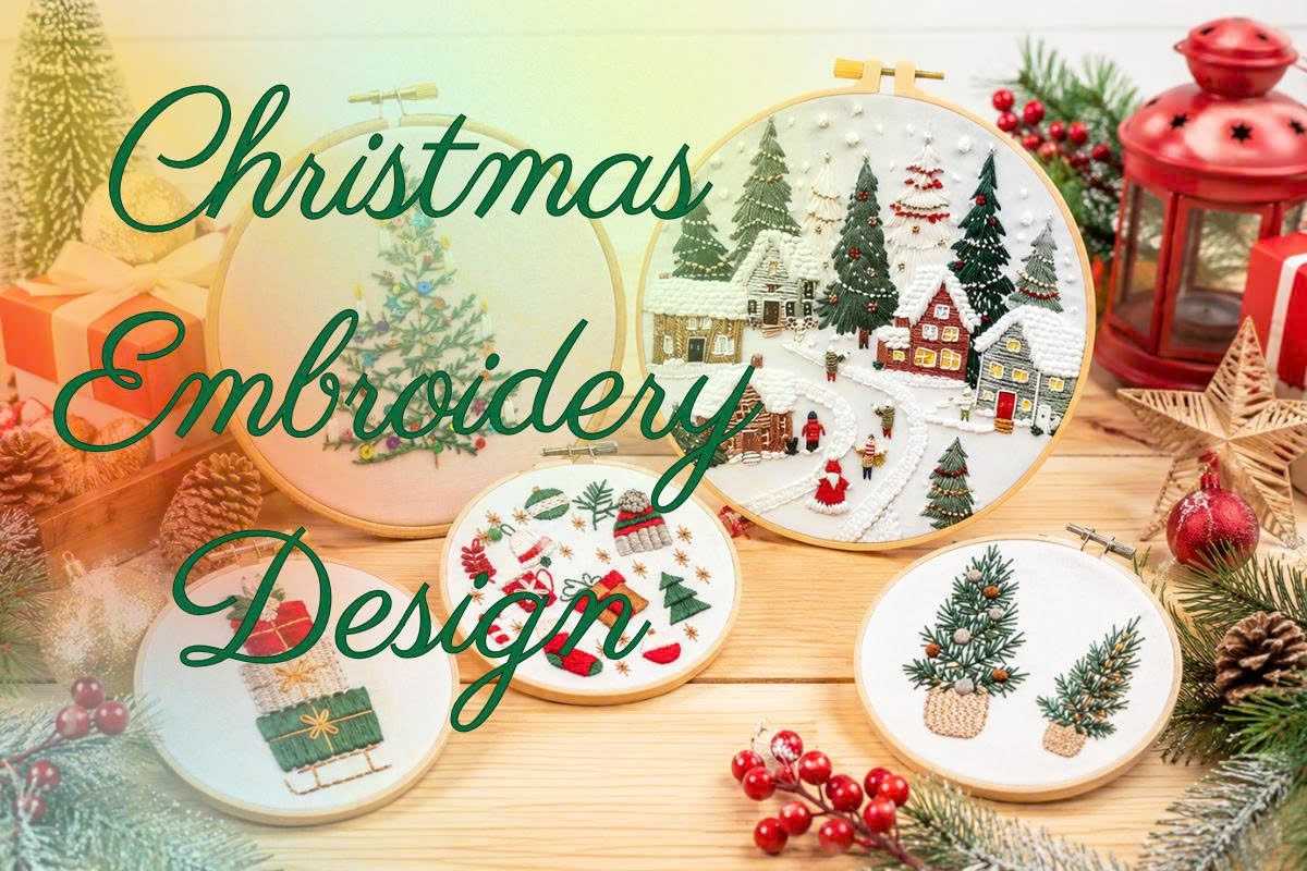 Top 25 Christmas Embroidery Designs for Stockings, Apparel, Gifts and Decor