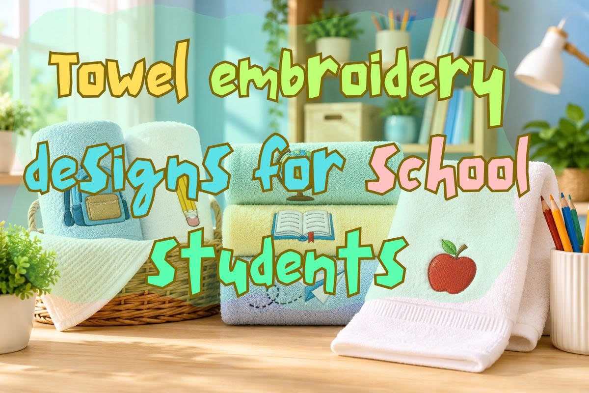 Towel Embroidery Designs for School Students: Creative Back-to-School Ideas for Personalized Towels