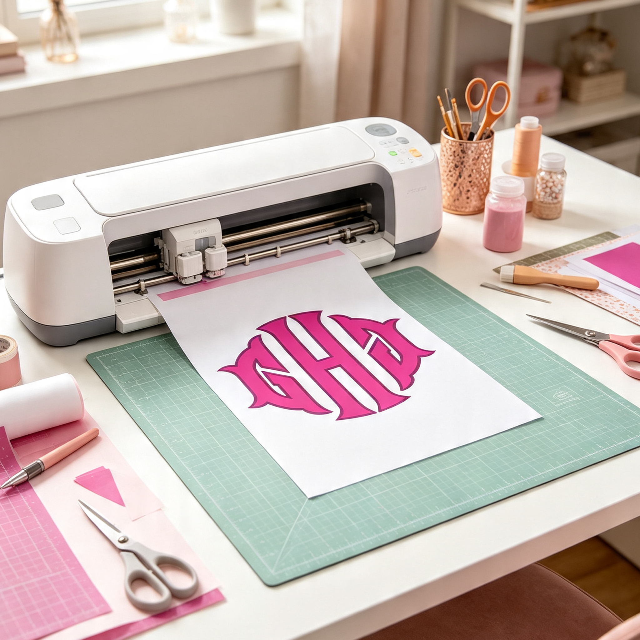 Carol Bold Monogram Font | Split Initials | TTF OTF Circut