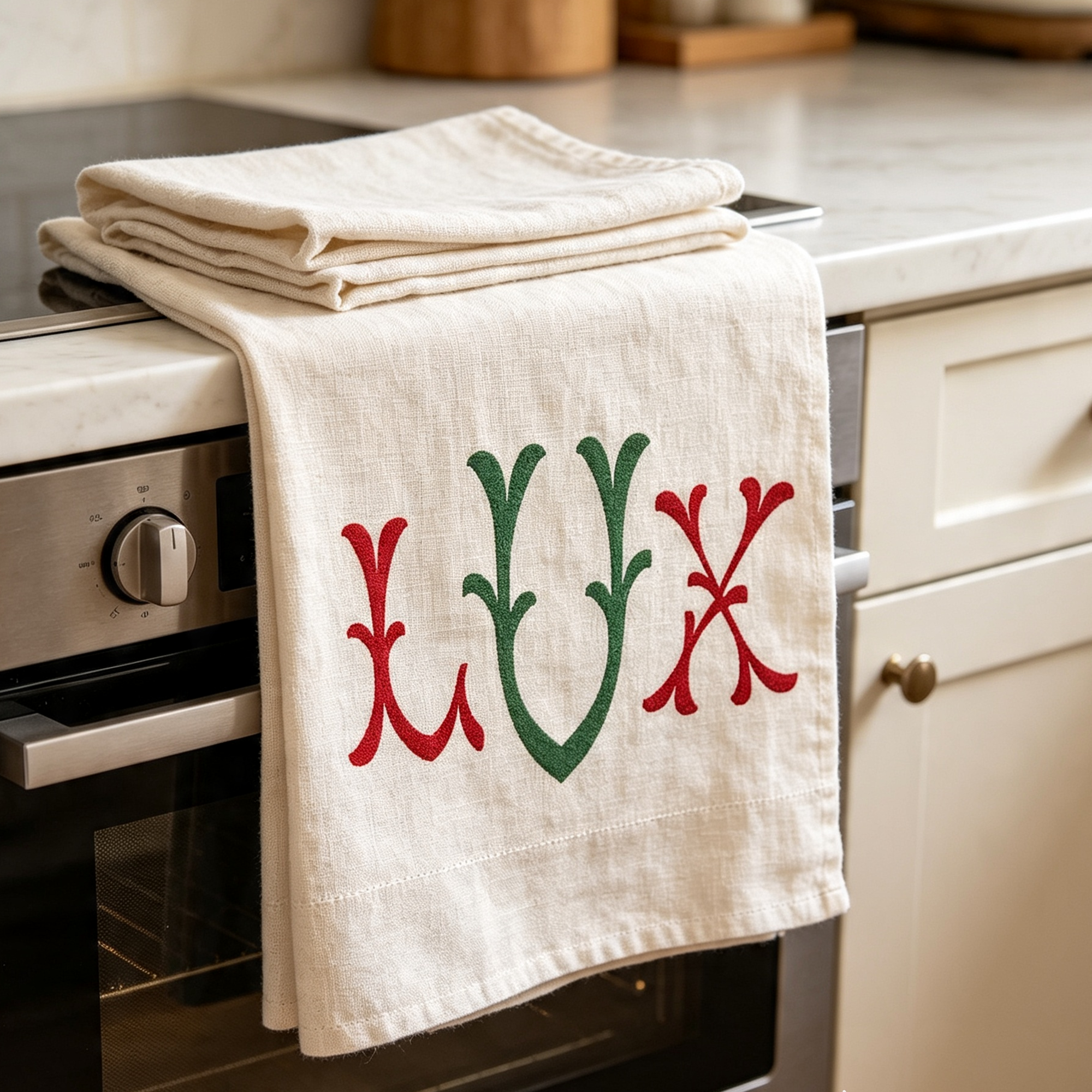 Asian Bamboo Monogram TrueType Font Home Table runner Cooking