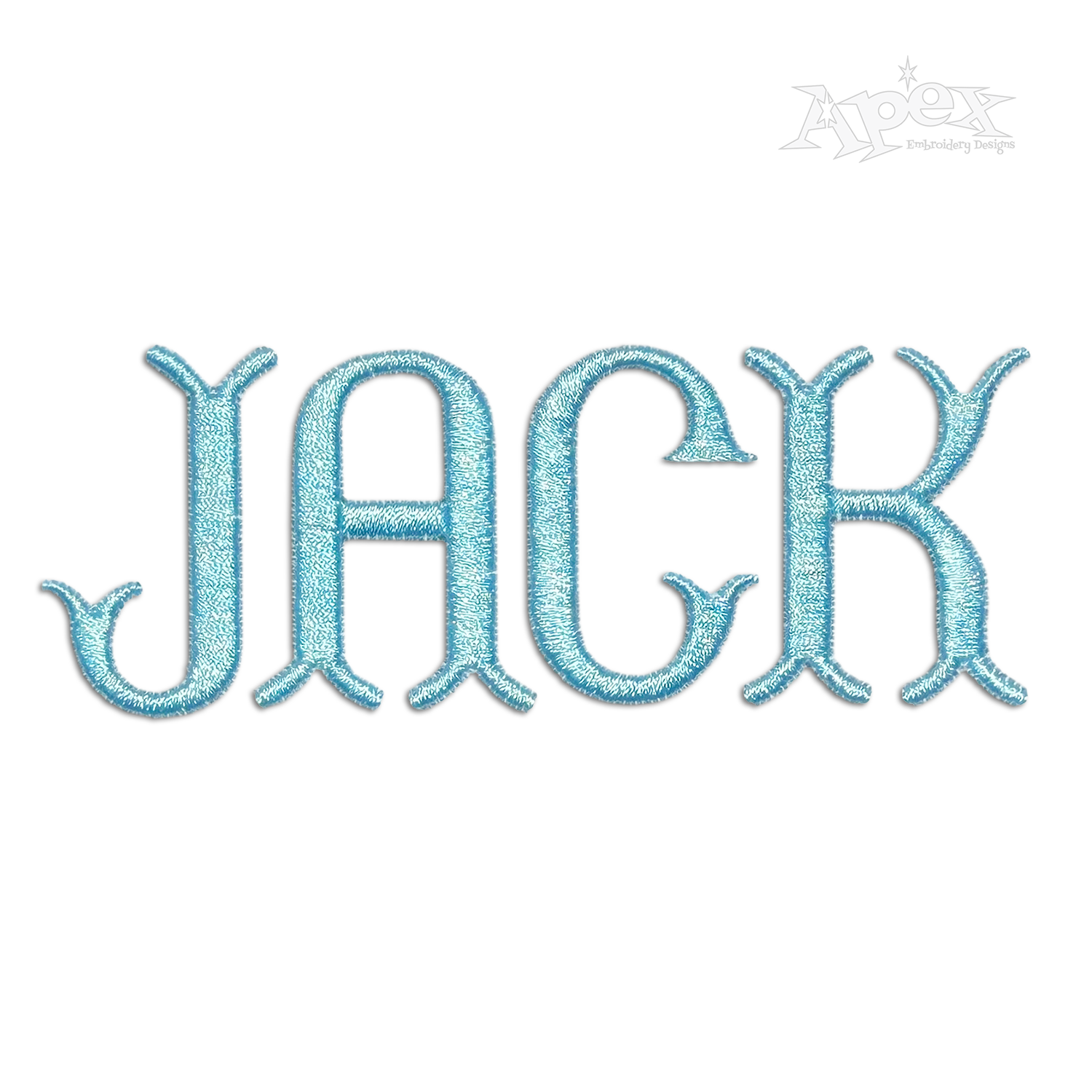 Wish Bone Monogram Machine Embroidery Font by Apex Jack