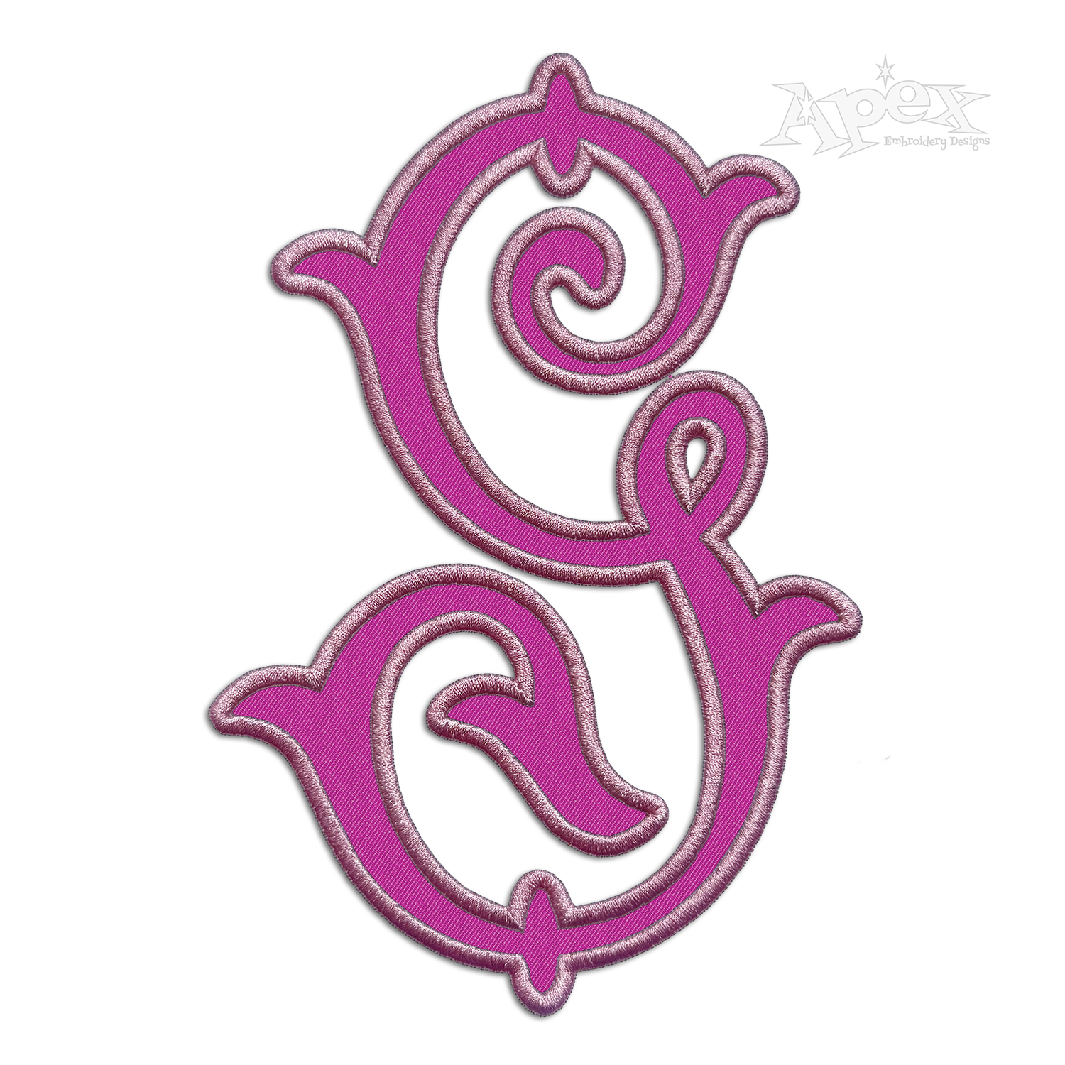 Arabesque Machine Machine Embroidery Font by Apex G