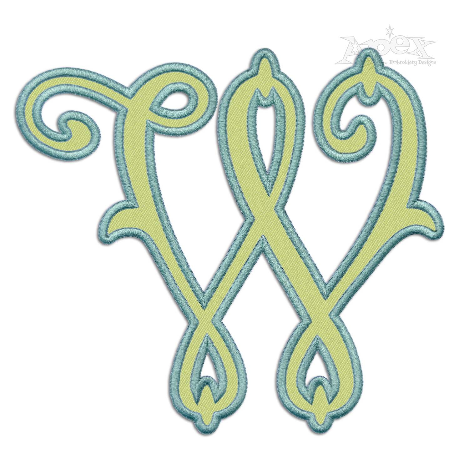 Arabesque Machine Machine Embroidery Font by Apex W