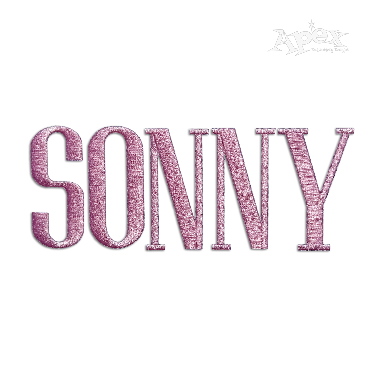 Pottery Barn Embroidery Font Sonny