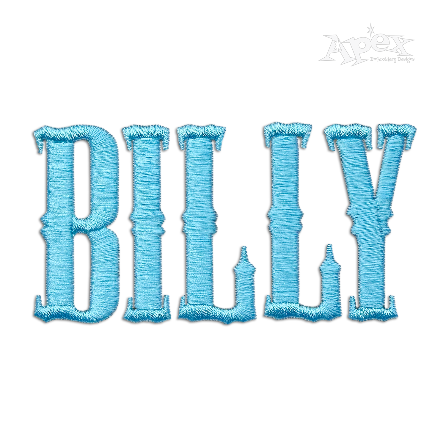 Billy Outlaw Western Embroidery Font Joel