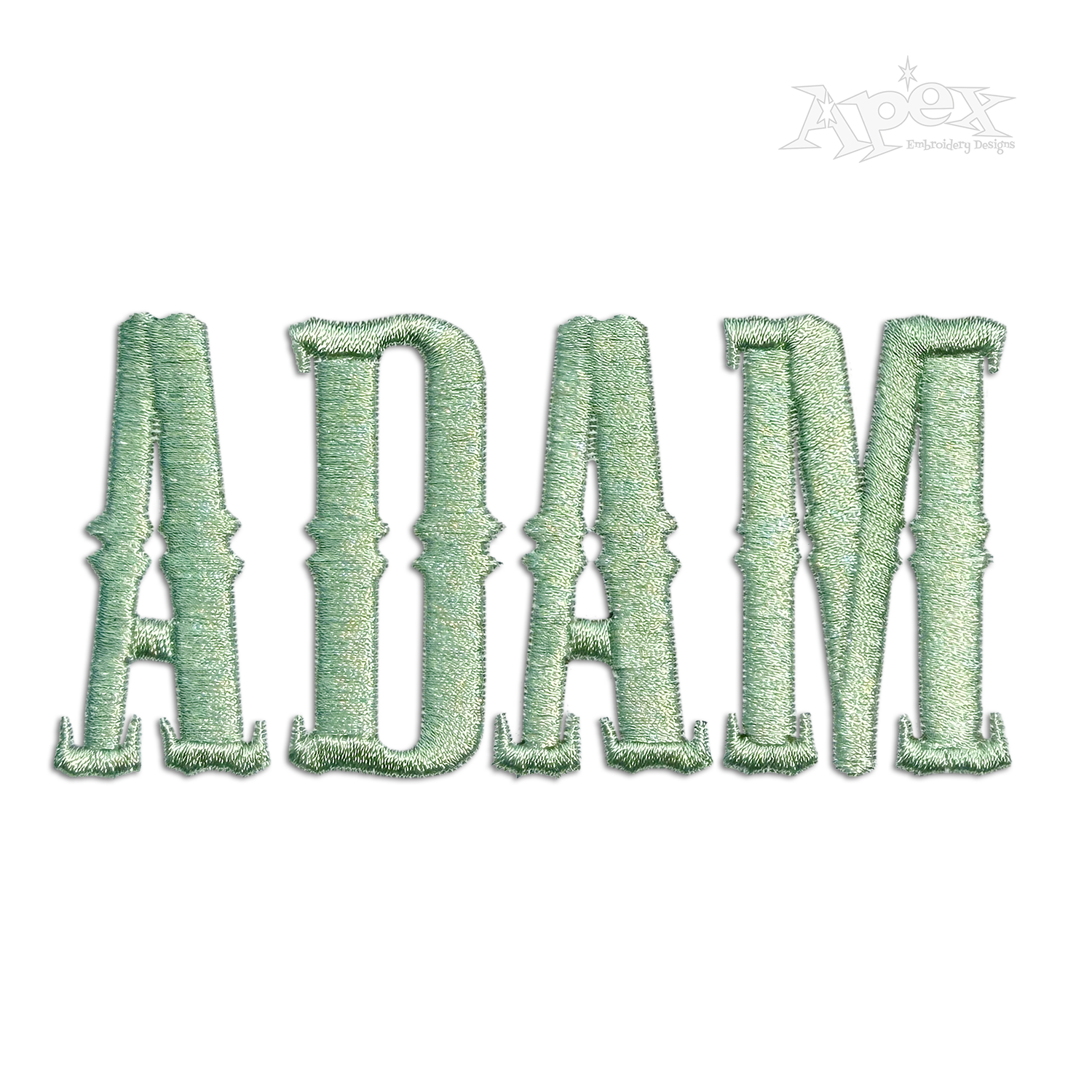 Adam Outlaw Western Embroidery Font