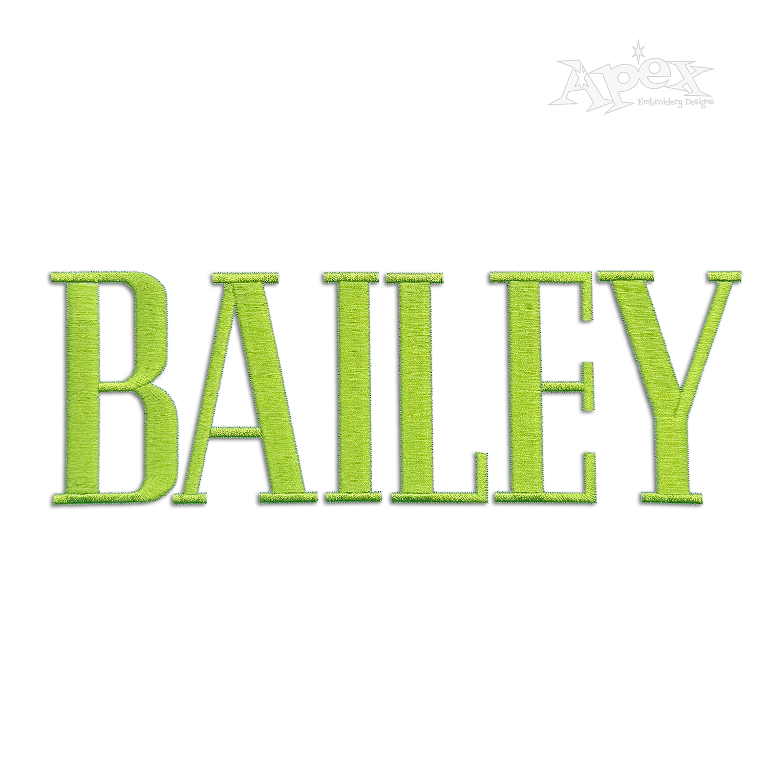 Pottery Barn Embroidery Font Bailey
