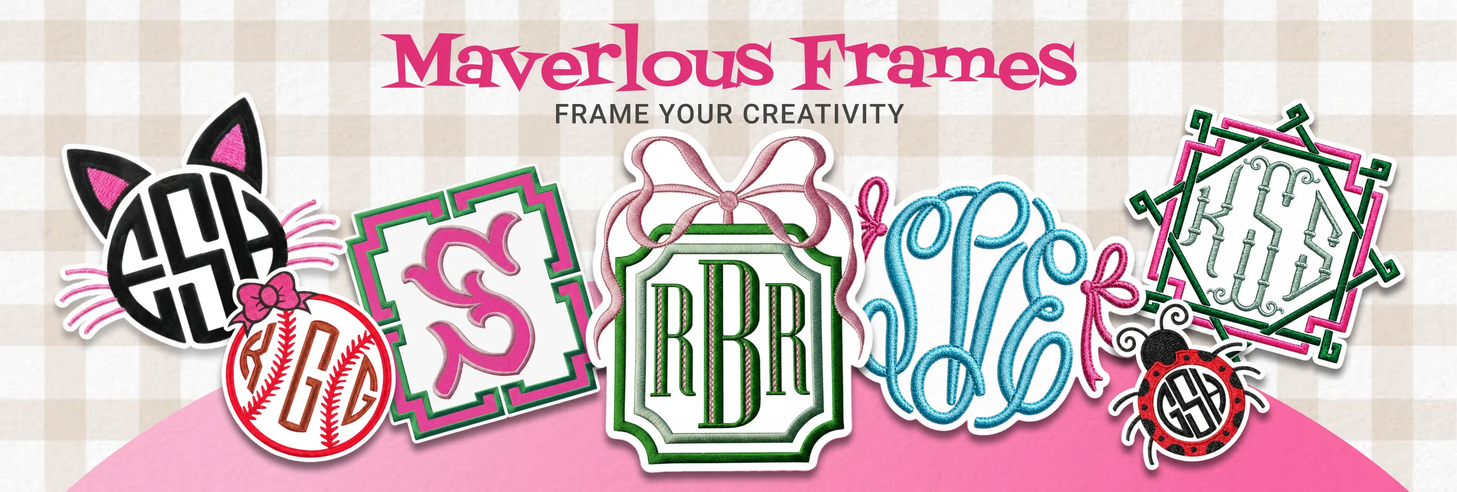 Monogram Embroidery fonts