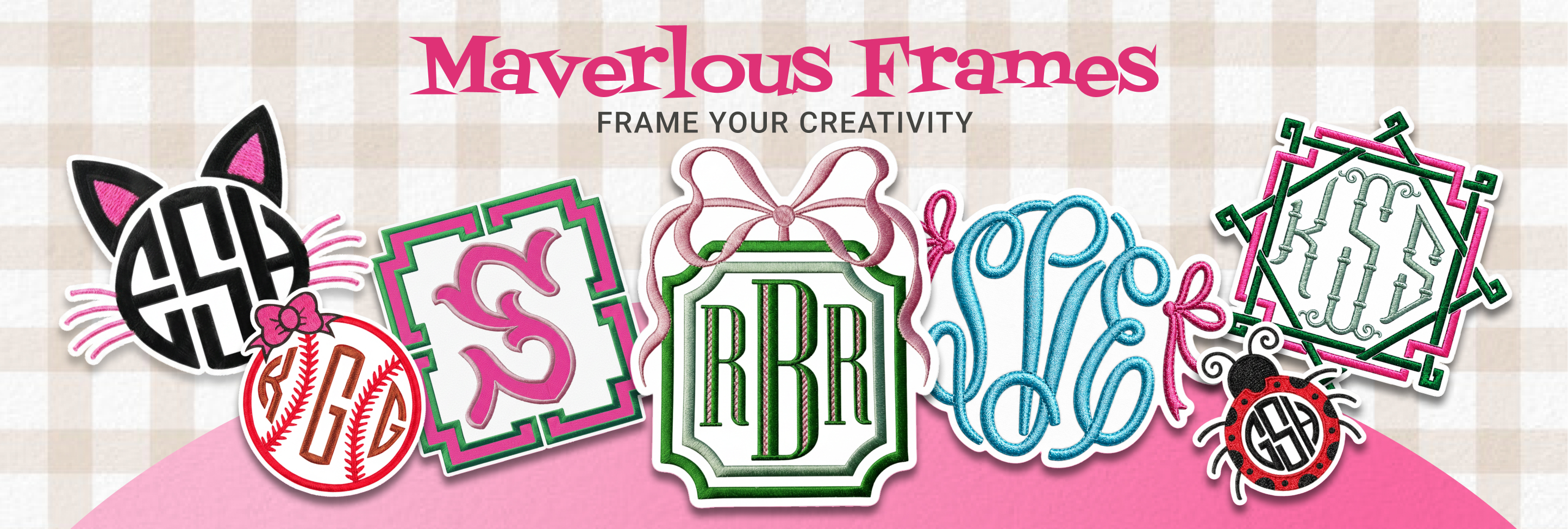 Monogram Embroidery fonts