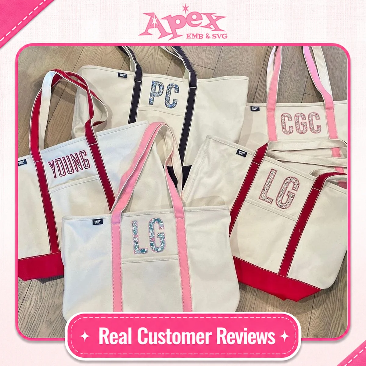 Maxwell Embroidery Font fan review Apex bag